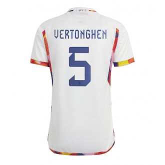 Belgien Jan Vertonghen #5 Bortatröja VM 2022 Korta ärmar